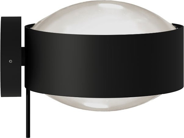 Top Light Puk! 160 Wall Avantgarde LED-Wandleuchte in Schwarz Matt mit warmweißem Licht (2700K) - Bild 1
