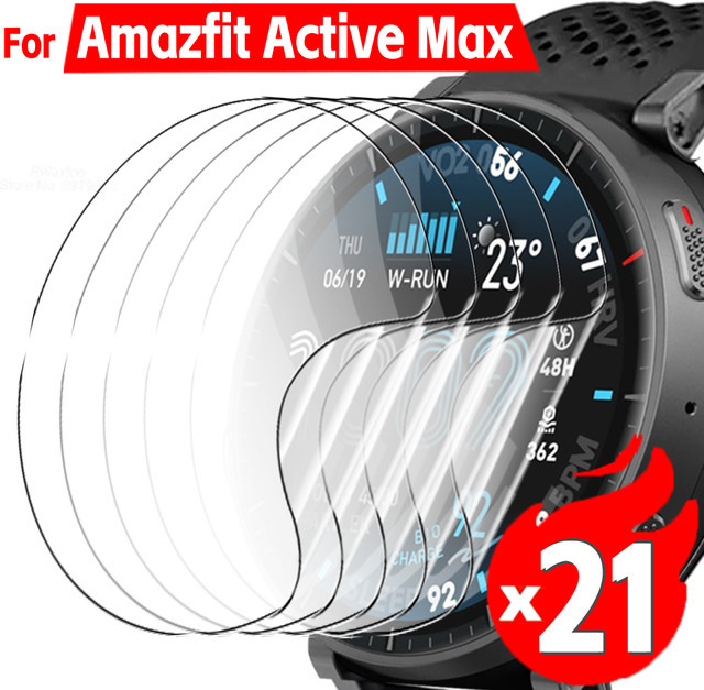 BAPPSUS TPU-Hydrogel-Displayschutz für Amazfit Active Max, transparent, 2–20 Stück - Bild 1