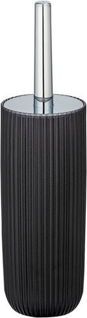 Wenko WC-Garnitur Agropoli aus Kunststoff in Grau, B/T/H: 10 x 36,5 x 10 cm
