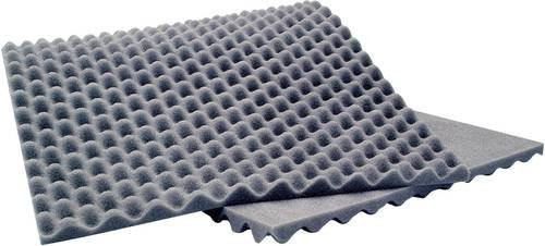 Sinuslive Akustikschaumstoff aus Polyurethan in Grau, H x B x L: 2 x 40 x 90 cm - Bild 1