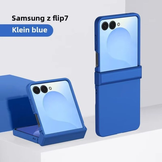 Samsung Handyhülle mit Scharnierschutz und Soft-Touch-Oberfläche in Weiß für Galaxy Z Flip 8 7 FE 6 5 4 3 - Bild 1
