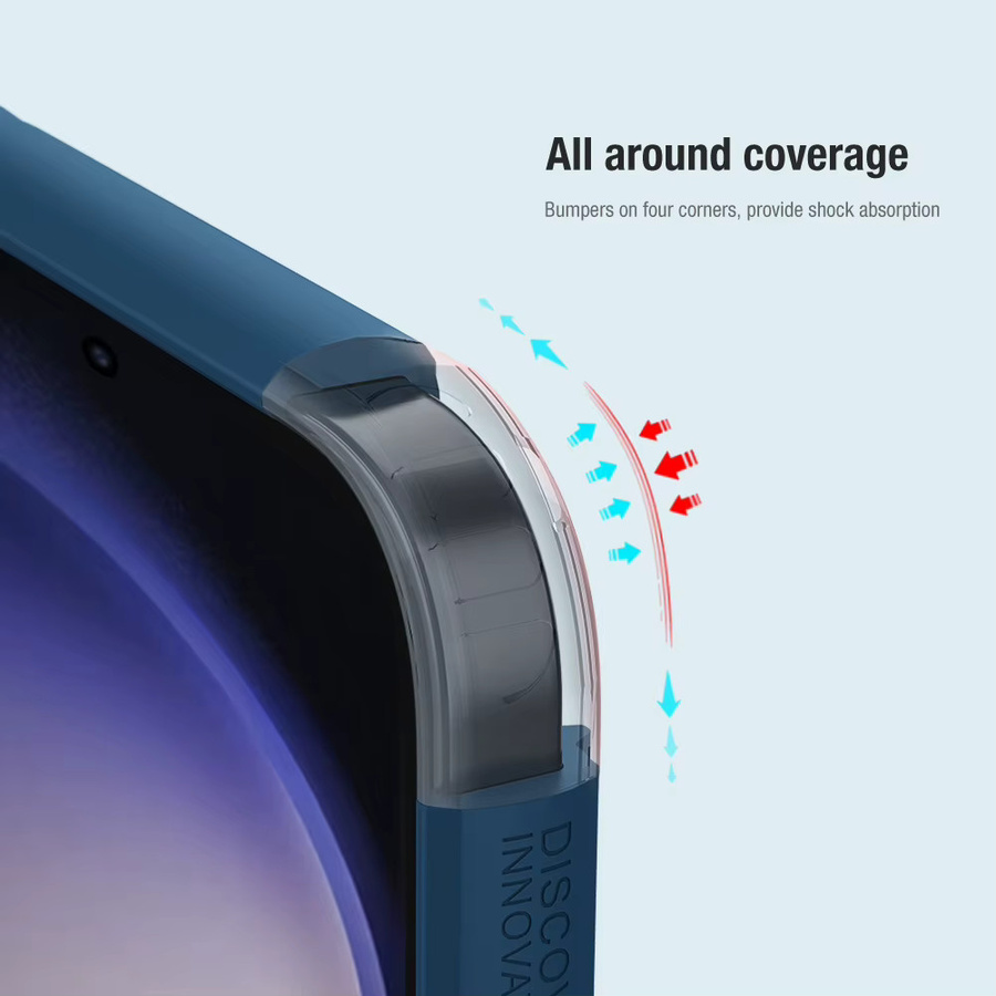 Nillkin Super Frosted Shield Pro Magnetische Handyhülle für Samsung Galaxy S22, S24 FE, S24+, S25 Ultra, S25 Plus in Schwarz - Bild 4