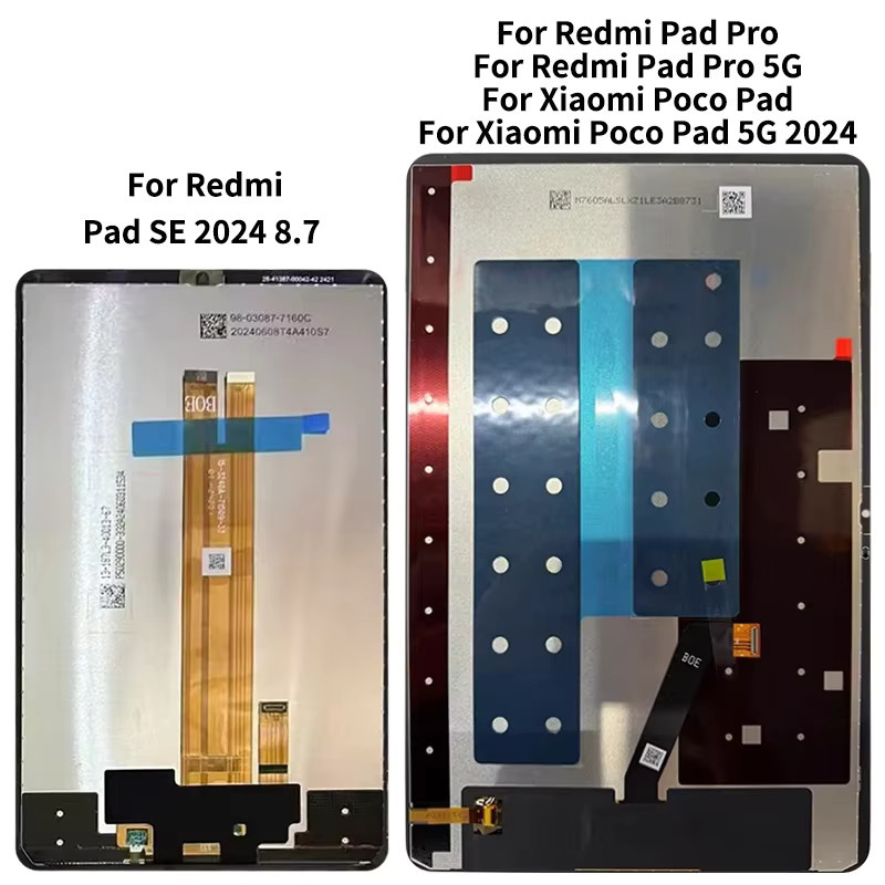 Xiaomi LCD Display Touchscreen Digitizer für Redmi Pad Pro 5G und Redmi Pad SE 8,7 in Schwarz - Bild 3