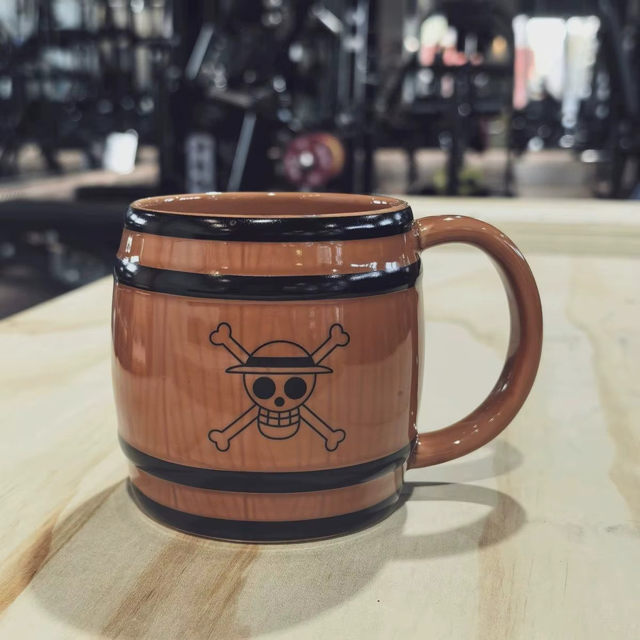 Bandai One Piece Strohhut Flotte Barrel Becher, Keramik Tasse, Cartoon Luffy Becher, Kaffeetasse - Bild 2