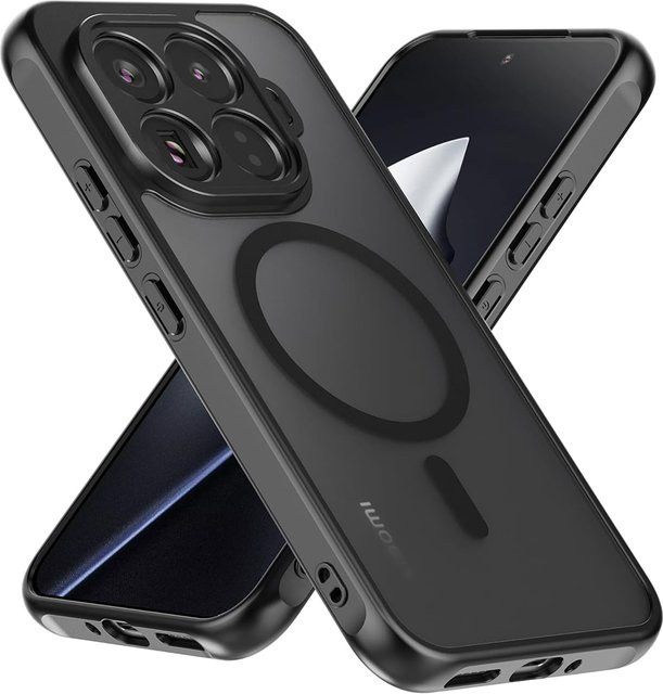 Stoßfeste MagSafe Schutzhülle für Xiaomi 17 Pro Max, 15, 14 Ultra und T Pro mit matter Rückseite und Kameraschutz in Schwarz oder Transparent - Bild 1