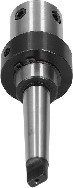 Painter Bohrhülse Dorn Morsekonus MK2 mit Innenkühlung R8 Adapter aus Edelstahl, Silber, Durchmesser: 19,05 mm - Bild 1