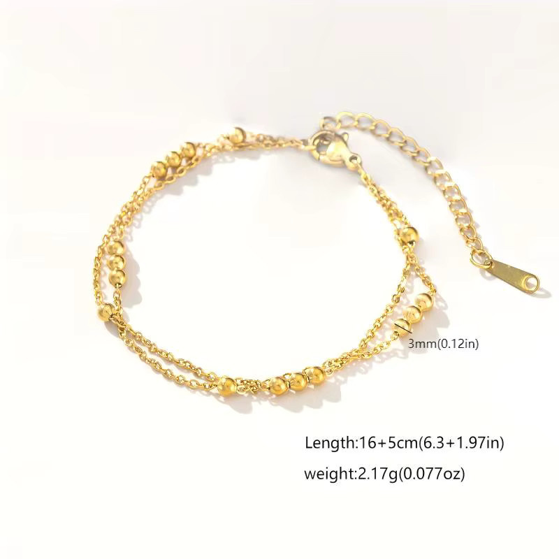 HISHER Armband, Edelstahl, Gold, Perle, Damen - Bild 4