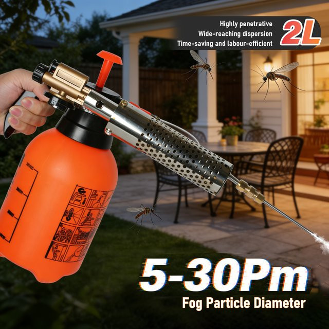 Tragbarer thermischer Nebelgenerator zur Schädlingsbekämpfung und Mückenbekämpfung, 2 l, Orange - Bild 1