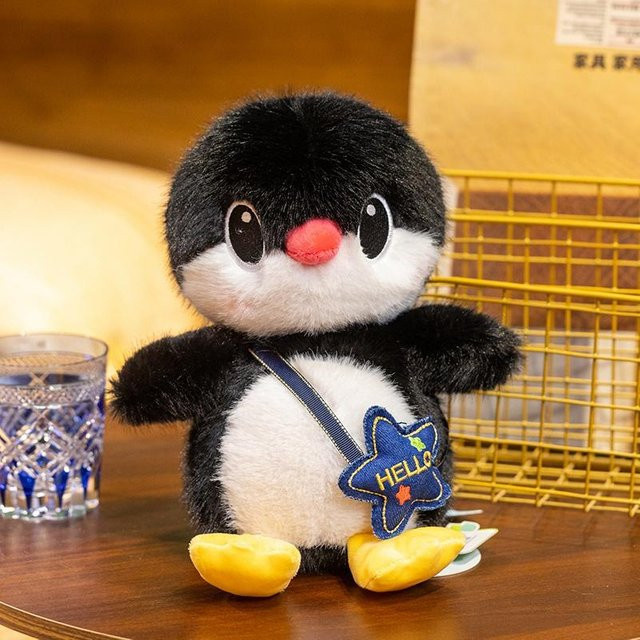 Yiran Health & Beauty Pinguin-Stofftier, Schwarz Weiß, 30cm - Bild 1