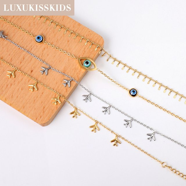 LUXUKISSKIDS Fußkettchen Edelstahl, Unisex - Bild 1