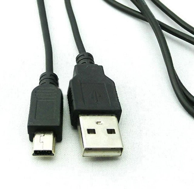 Amusedly USB 2.0 auf Mini-USB Datenkabel 5-polig in Grau - Bild 1