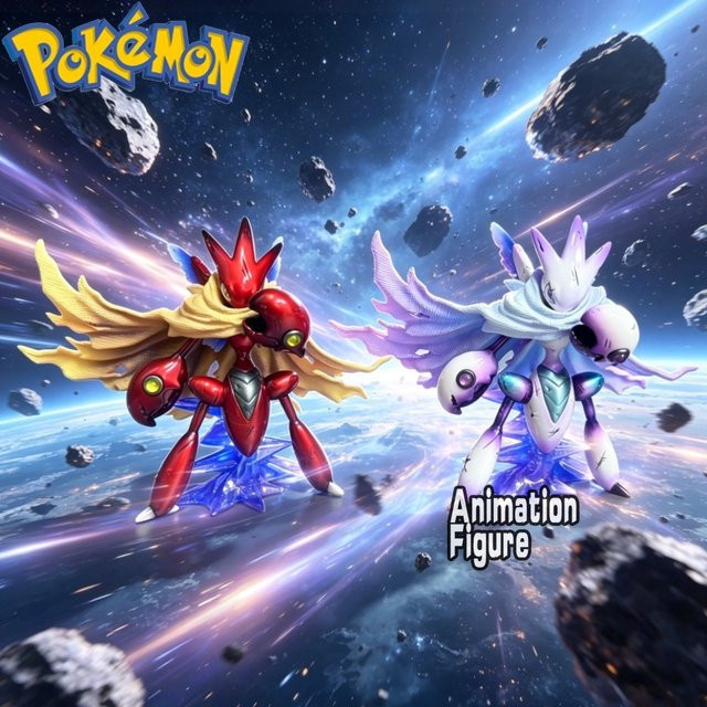 Bandai Pokémon Scizor Actionfigur, mit Umhang, Einzelfigur - Bild 1