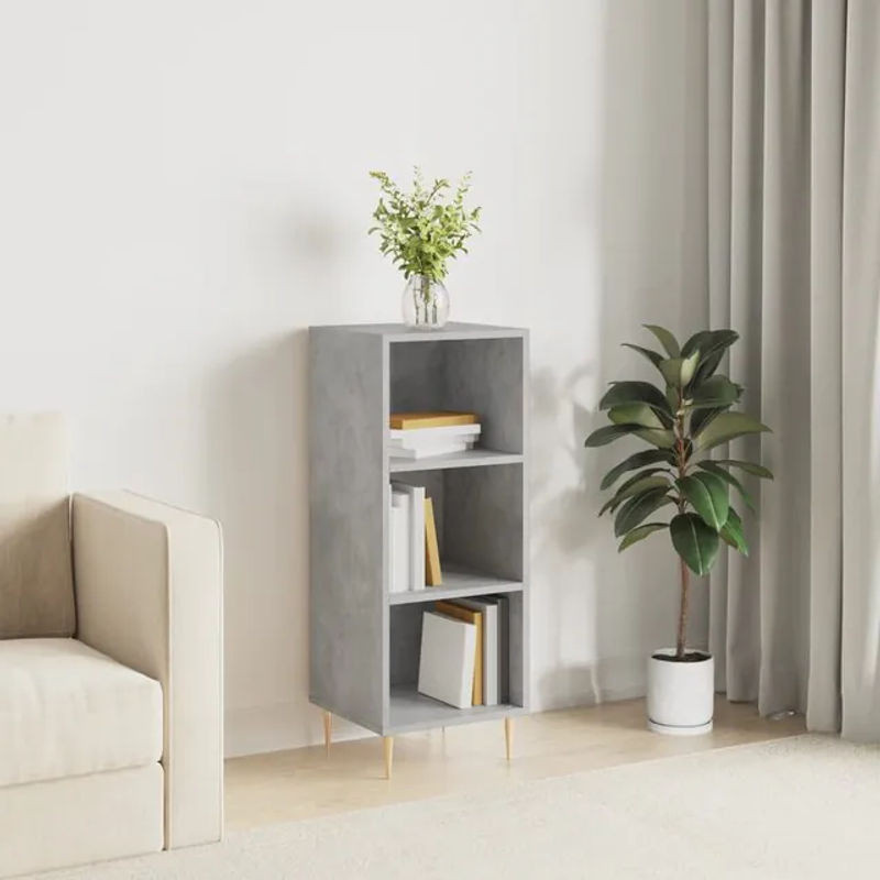 Vidaxl Schrank in Beton Grau aus Holzwerkstoff mit Drehtüren, B/T/H: 34,5 x 32,5 x 90 cm - Bild 1