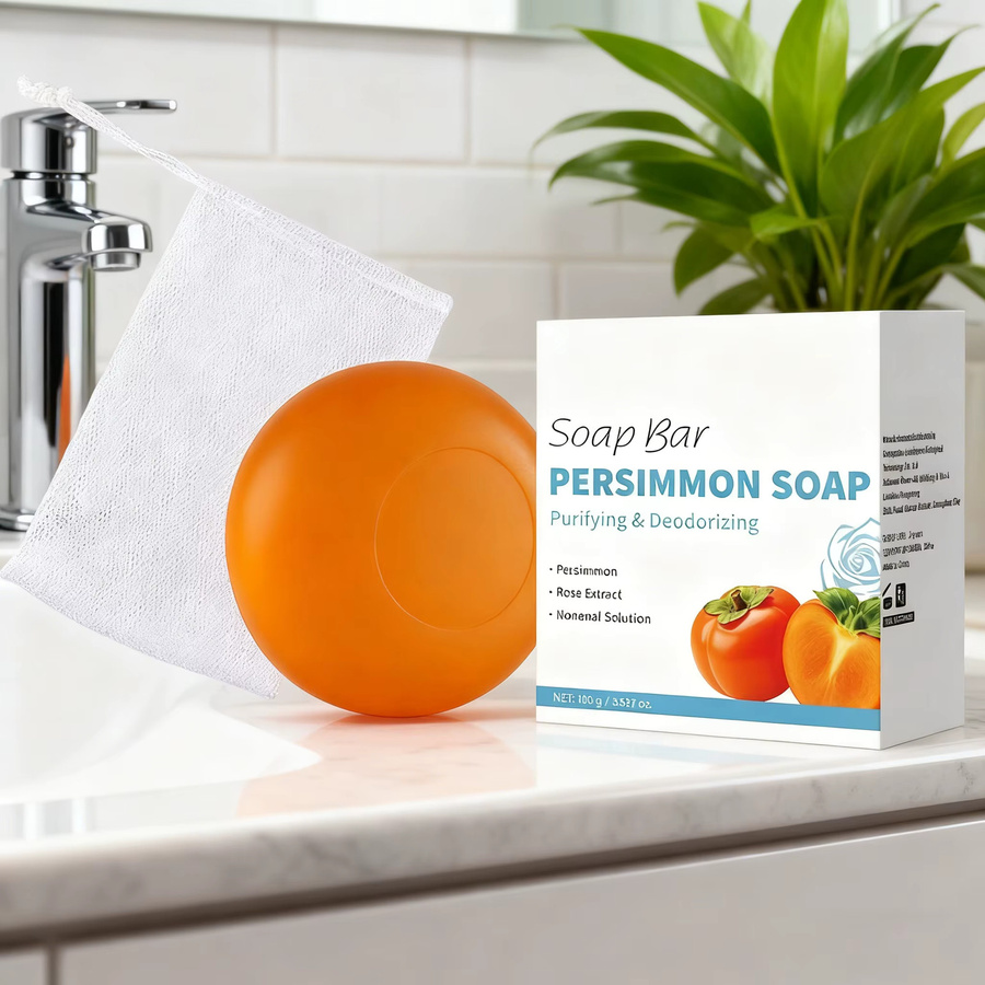 SAUVASINE Persimmon Soap Bar, Grüntee-Extrakt, Unisex - Bild 3