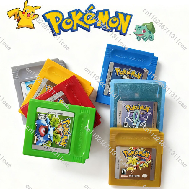Pokémon Spielkarte Rot Blau Grün Gelb, Videospielkassette für GB/SP - Bild 1