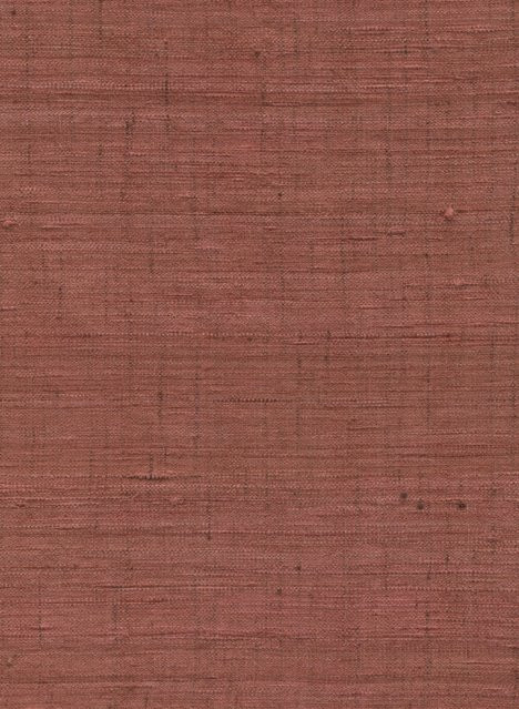 Arte Tapete Ghicha Silk in Terracotta mit abstraktem Ethnic-Design aus Vlies und Seide - Bild 1