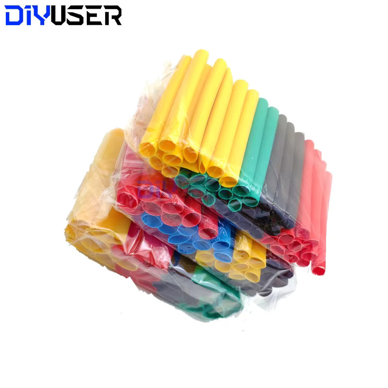 DIYUSER 328 Stück flammhemmende und wasserdichte Schrumpfschläuche zur Isolierung von Drähten und Kabeln für DIY-Elektroreparaturen - Bild 2
