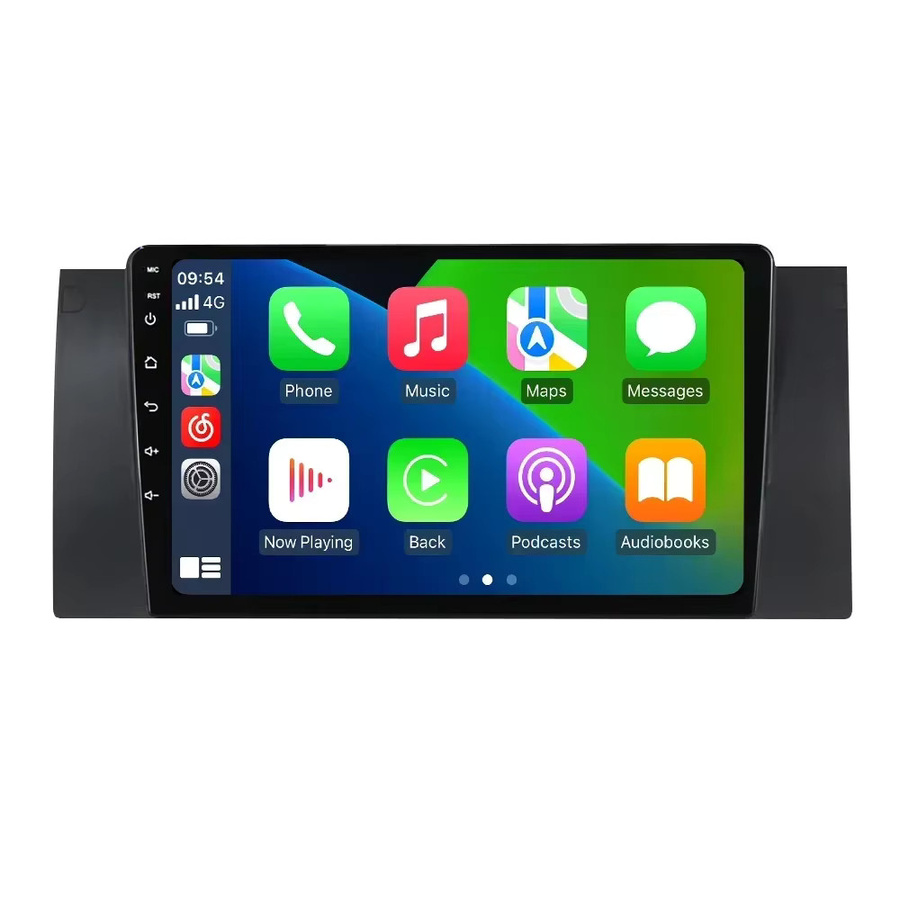 NAVIFANS Android 14 Autoradio für BMW 5 E39 (1996 - 2003) und E53 X5 M5 mit CarPlay, GPS und WLAN, Schwarz - Bild 4