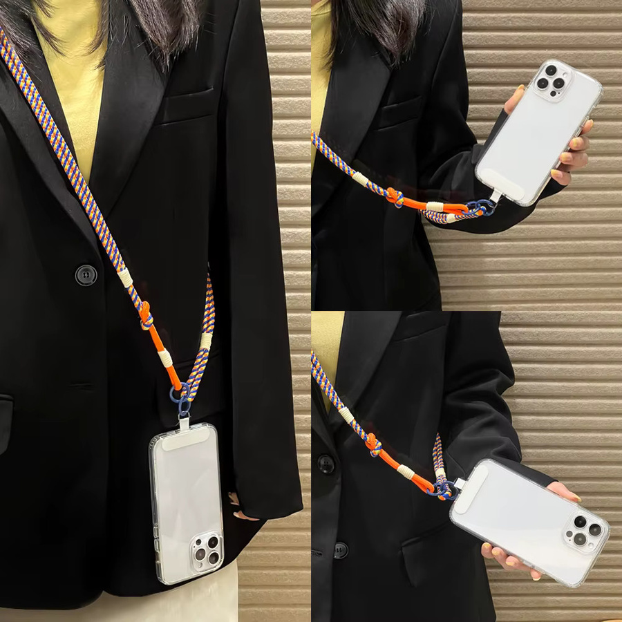 AKABEILA Handy-Umhängeband Personalisiertes Crossbody-Handyband in Multicolour als Trendiges Anti-Verlust-Seil und Schulterriemen mit Befestigungsstück - Bild 4