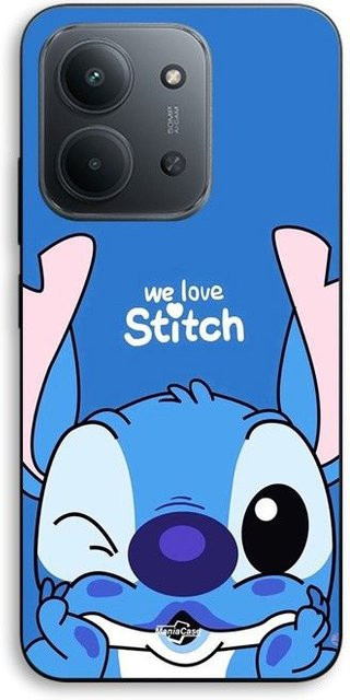 Maniacase Handyhülle für Xiaomi Redmi 15C 5G mit Stitch Design in Blau und Schwarz - Bild 1