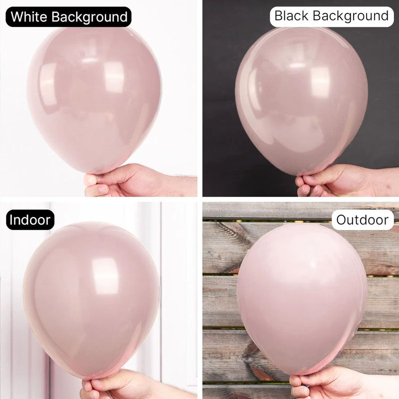 100 Stück Boho Luftballon Set in Höhlenrosa für Babyparty, Hochzeitstag oder Geburtstag - Bild 4
