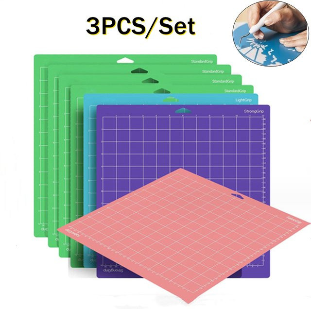 Selbstklebende PVC-Schneidematte für Cricut und Cameo 4, Blau, Breite: 30 cm, Tiefe: 30 cm - Bild 1