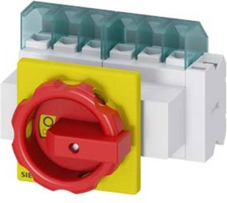 Siemens Lasttrennschalter Rot Gelb 6polig 16mm² 25A 1 Schließer 1 Öffner 690 V/AC 3LD21034VP53 - Bild 1