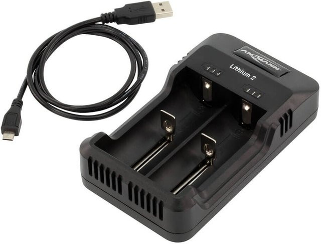 Ansmann Lithium 2 Ladegerät für Li-Ion Packs in Schwarz mit USB-A und USB-C Anschluss - Bild 2
