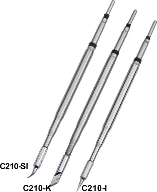 QUICKO C210 Serie Lötkolbenspitzen mit integriertem Heizkern für effiziente Wärmeleitung und schnelle Temperaturwiederherstellung - Bild 1