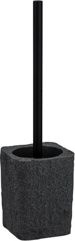 Wenko WC-Garnitur Villata aus Polyresin in Anthrazit Grau, H x B x T: 37 x 11,2 x 10 cm - Bild 1