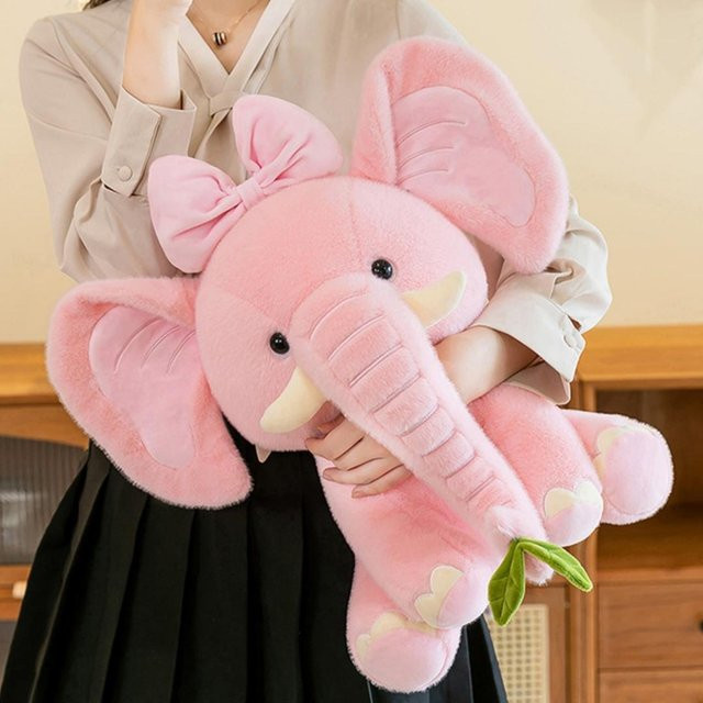 Yiran Health & Beauty Süßer Elefant mit Krone, Plüschtier, 20cm, ab 3 Jahren - Bild 1