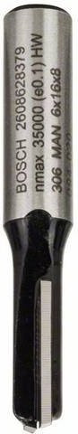 Bosch Nutfräser Hartmetall Silber, Länge: 48 mm, Durchmesser: 6 mm, Schaftdurchmesser: 8 mm - Bild 1
