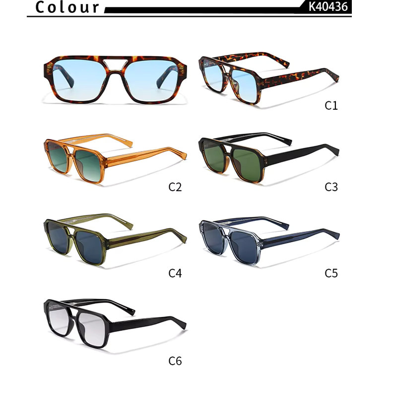 HBK Sonnenbrille, quadratisch, Vollrand, Unisex - Bild 3