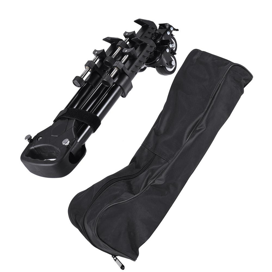 Nensit VX 600 Pro 3 Universelles faltbares Kamerastativ mit Riemenscheibe und Nylon-Tragetasche, Schwarz, Traglast bis 20 kg - Bild 2