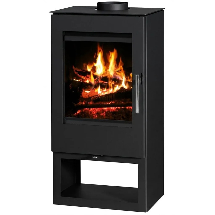 Victoria Kaminofen Toledo Schwarz mit 7kW, B/T/H: 92 x 46,4 x 40 cm - Bild 2