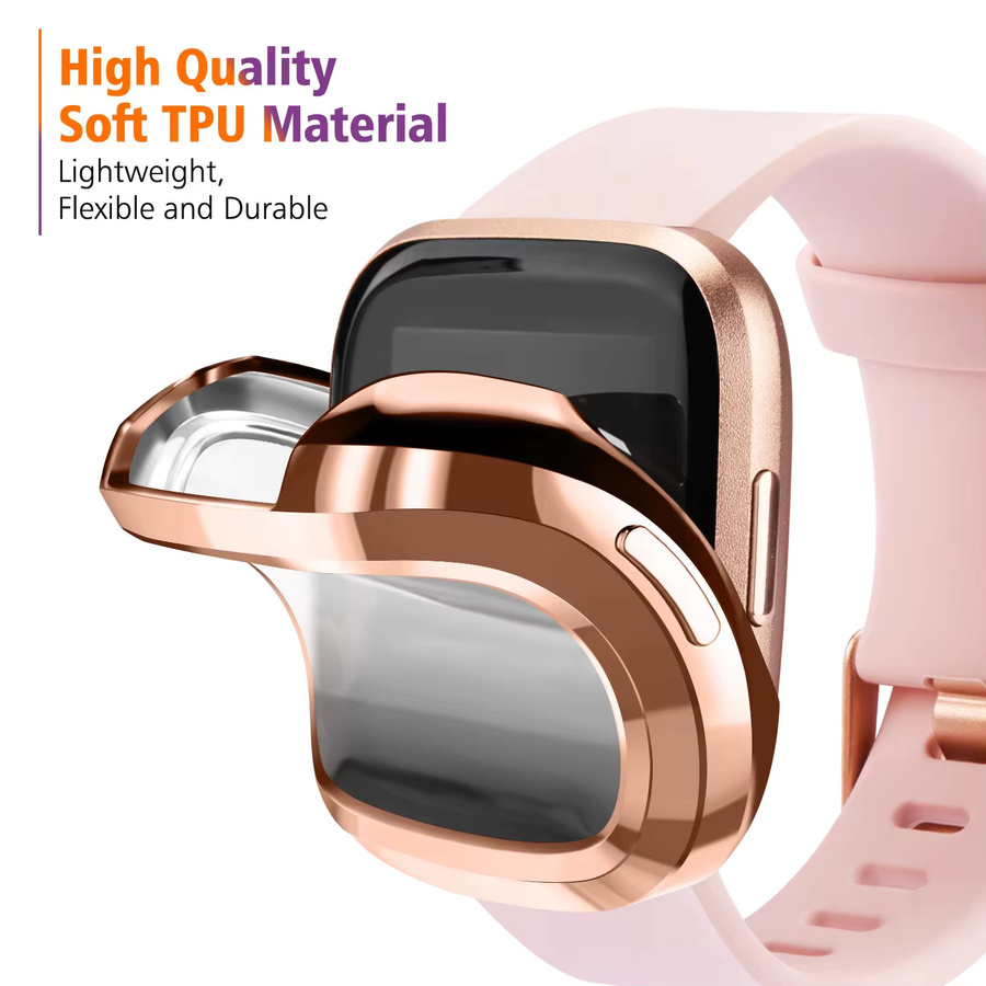jansin Smartwatch Hülle, Silikon, Roségold, Unisex - Bild 3