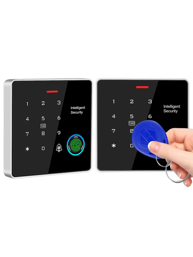 Asia-Teco TF886 Standalone Access Controler mit Fingerabdruck, RFID 125 kHz und 13,56 MHz NFC, IP67 Outdoor Tastatur mit Master Karte - Bild 6