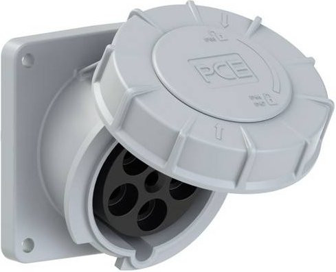 PC Electric Power Twist 435-1fd CEE Anbaudose 63A 5-polig in Grau IP67 - Bild 1