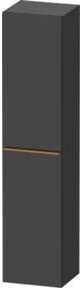 Duravit Hochschrank D-Neo Grau, 1 Tür, 5 Böden, Wandmontage, B: 40 cm, T: 36 cm, H: 176 cm - Bild 1