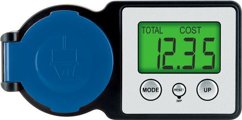 Schwaiger Energiekostenmessgerät STEM1044 Einspeisemessgerät mit Display in Schwarz und Blau - Bild 1