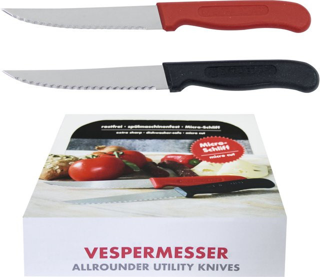 Schneider Vespermesser in Schwarz/Rot, 20er Packung - Bild 1