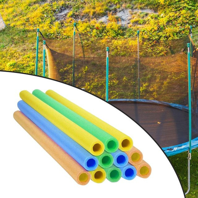 12 Stück Trampolinstangen Schaumstoffhüllen als Ersatzpolsterung für Outdoor-Trampoline von Crafttradeonline in Mehrfarbig - Bild 1