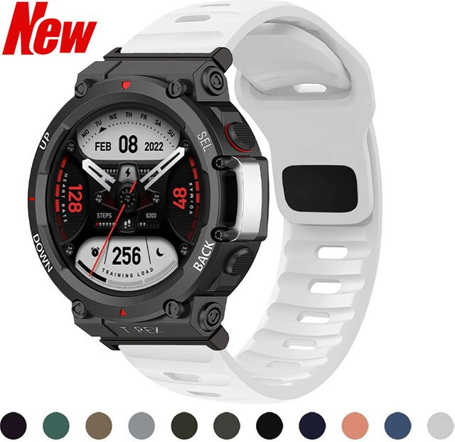 Huami Uhrenarmband Silikon, Weiß, Unisex - Bild 1