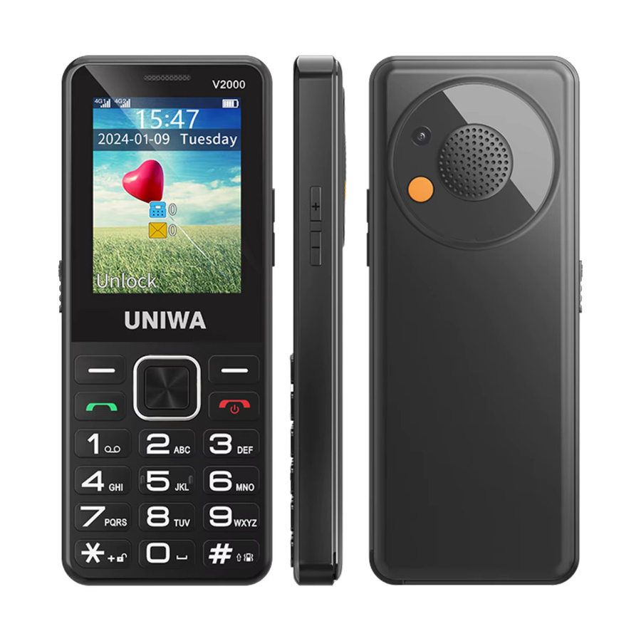 UNIWA V2000 4G-Tastenhandy mit 2,4-Zoll-Display, Dual-SIM und 1700-mAh-Akku - Bild 6