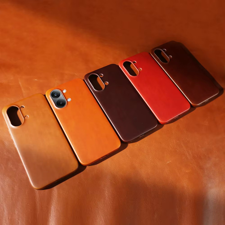 Echtes Lederetui für Xiaomi Redmi Note 13 Pro 5G und weitere Modelle, Handyhülle Rückseite in Schwarz oder Braun - Bild 2