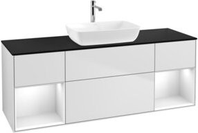 V&B Waschtischunterschrank Finion in Weiß lackiert, Breite: 160 cm, Tiefe: 50,1 cm, Höhe: 50,1 cm - Bild 1