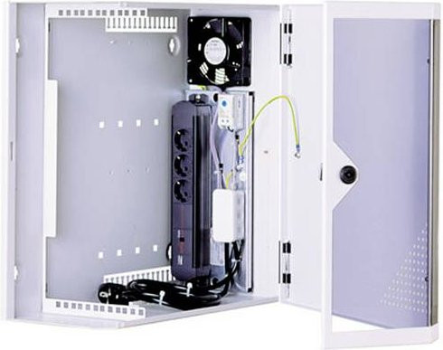 Apranet 26510050 Netzwerkschrank-Systemchassis 19 Zoll in Weiß - Bild 1