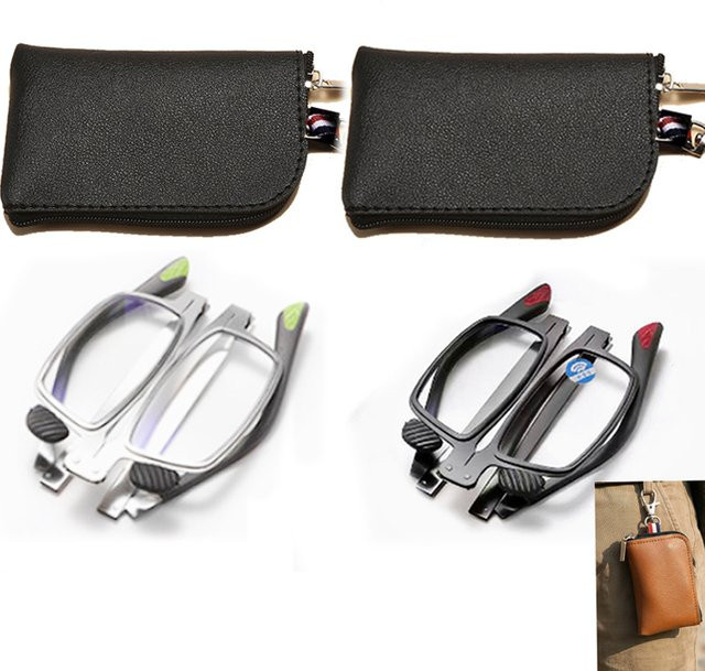 ISENGHUO Lesebrille, Vollrahmen, Metall, rechteckig, Unisex - Bild 1