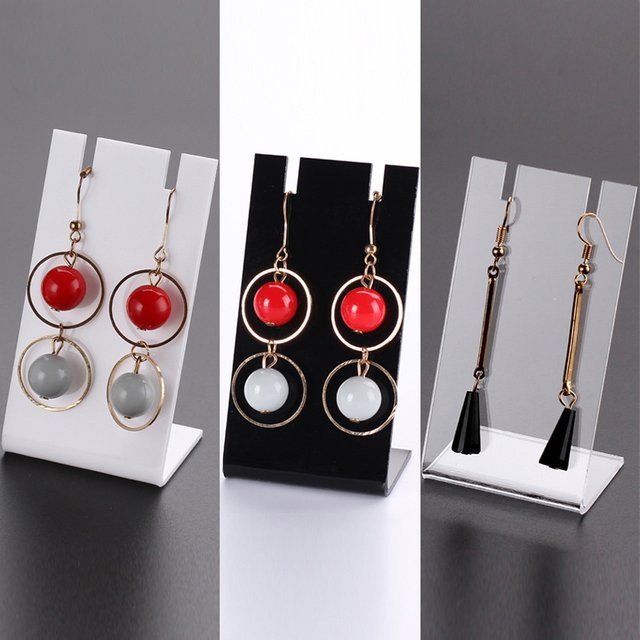 Aclovex 2er-Set Schmuckverpackung aus transparentem Kunststoff für Ohrringe und DIY-Schmuck - Bild 1