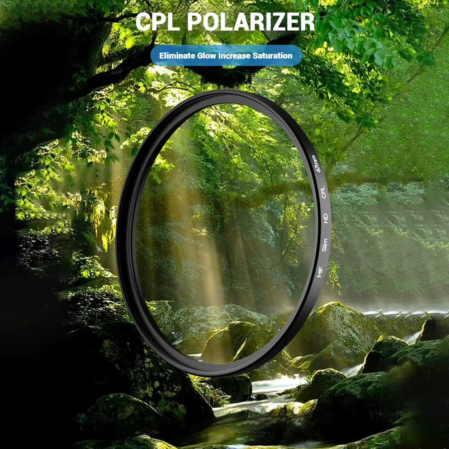 Universeller Clip-On ND Sternfilter und CPL Zirkularer Polarisationsfilter für Handykameras in Schwarz, 52mm Fotografie-Zubehör - Bild 4